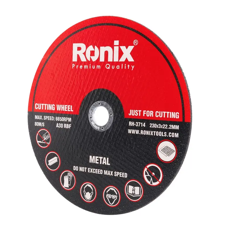 Disco De Corte Inox 9 Pololegadas 230mm X 3mm Ronix Rh-3714